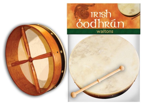 Waltons bodhran with beater - waltons, 8"