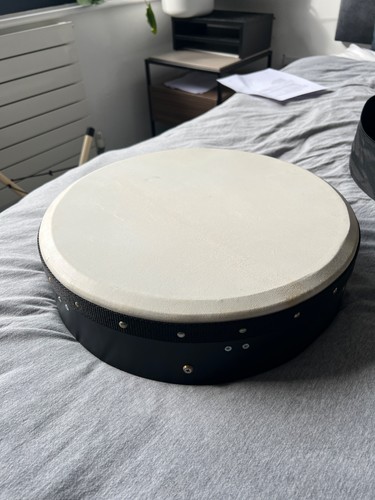 Bodhran with bag beater - with,